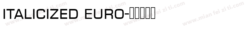 italicized Euro字体转换